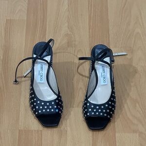 Jimmy Choo Black Studded Heels Size 39